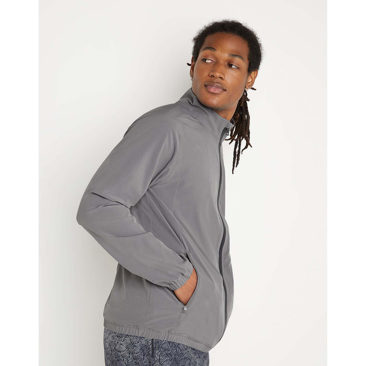 Champion Signature Sport Jacket gris homme lateral