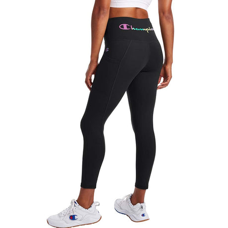 Champion Sport 7/8 Pocket leggings noir pour femme dos