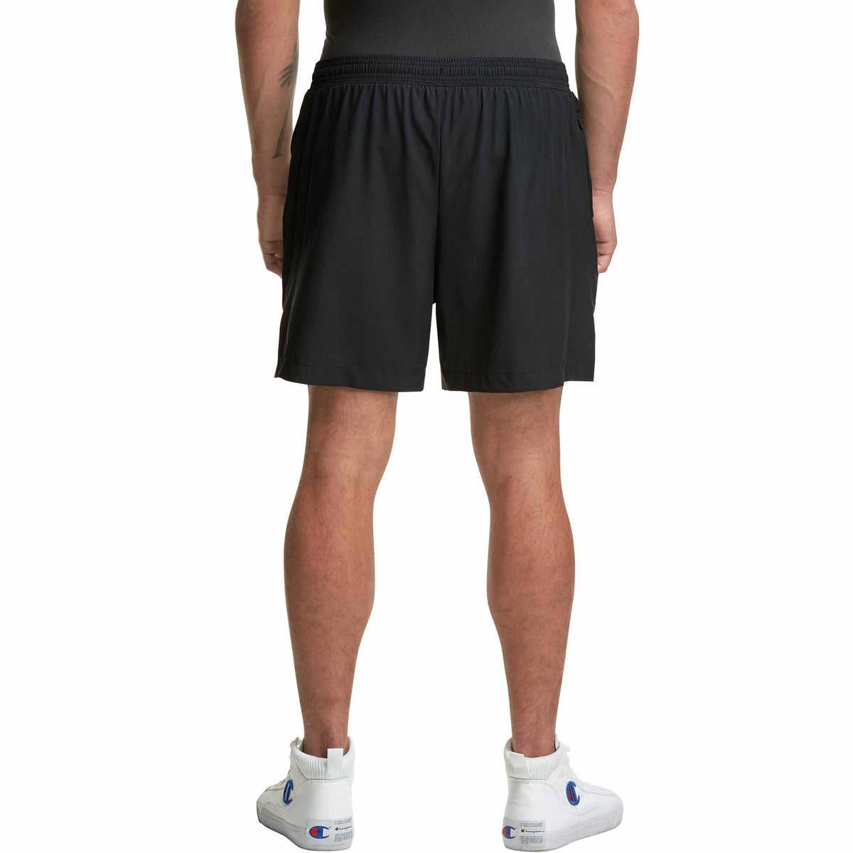 Champion 5 Inch Sport Short avec cuissard intégré pour homme - Noir - dos