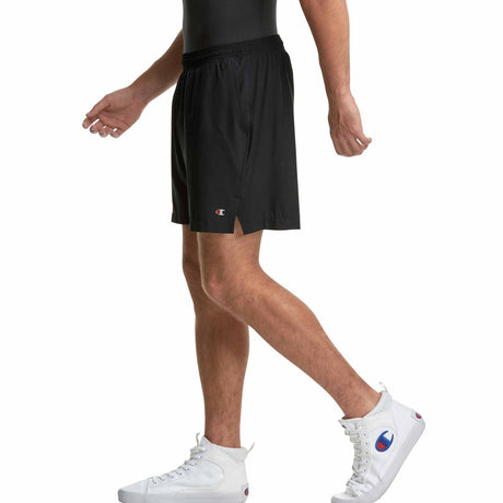 Champion 5 Inch Sport Short avec cuissard intégré pour homme - Noir - côté