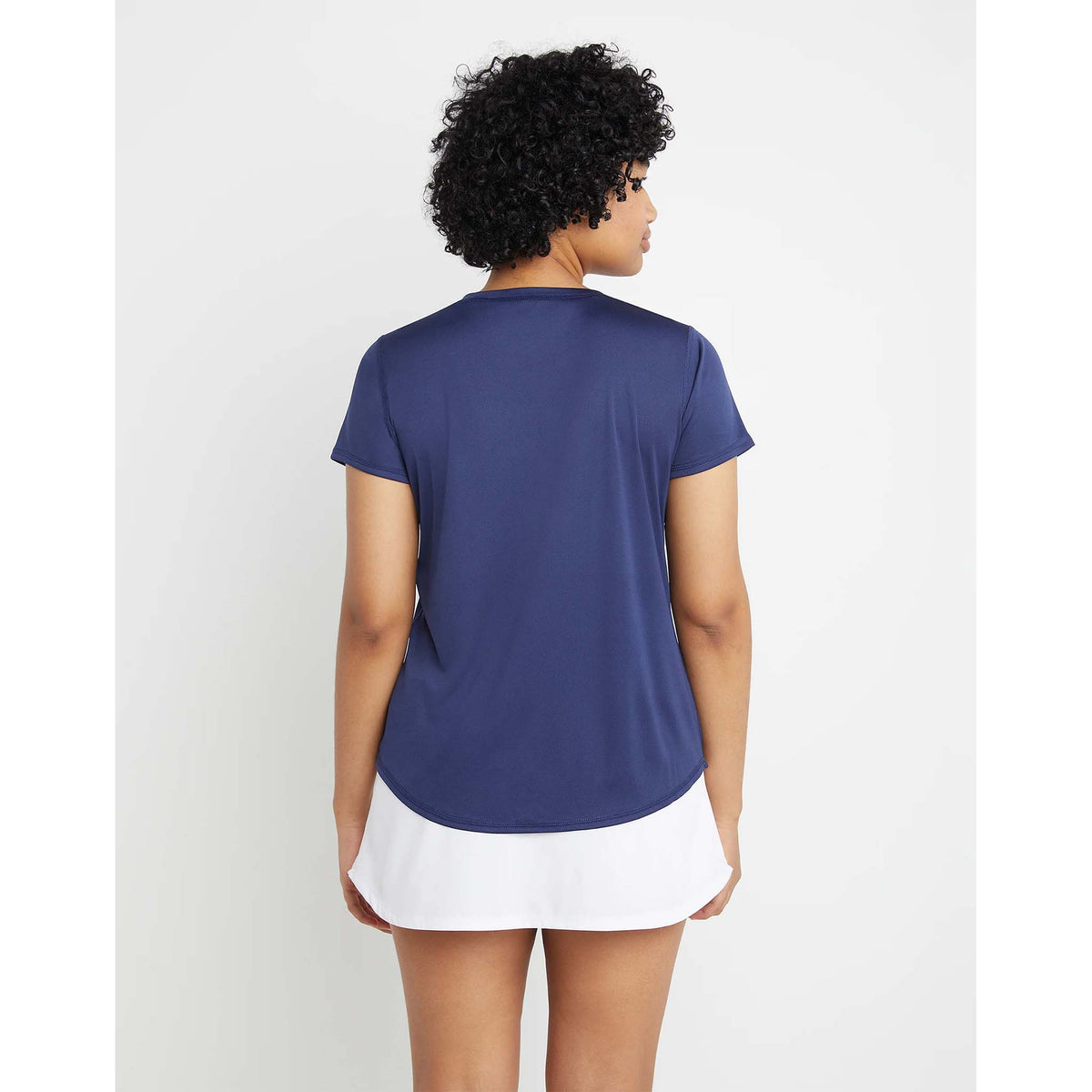 Champion Classic Sport T-shirt athletic navy femme dos
