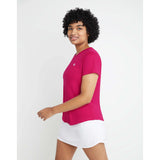 Champion Classic Sport T-shirt fuchsia femme lateral