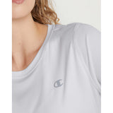 Champion Classic Sport T-shirt blanc femme detail