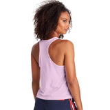 Champion Racerback Tank Outline Logo camisole sport pour femme iris dos de pres