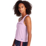 Champion Racerback Tank Outline Logo camisole sport pour femme iris coté