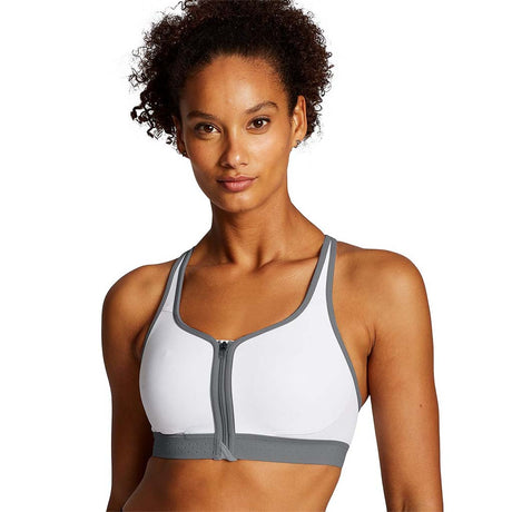 Champion The Absolute Zip Sports Bra white lv1