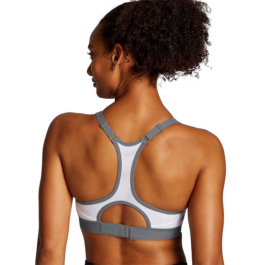 Champion The Absolute Zip Sports Bra white lv2