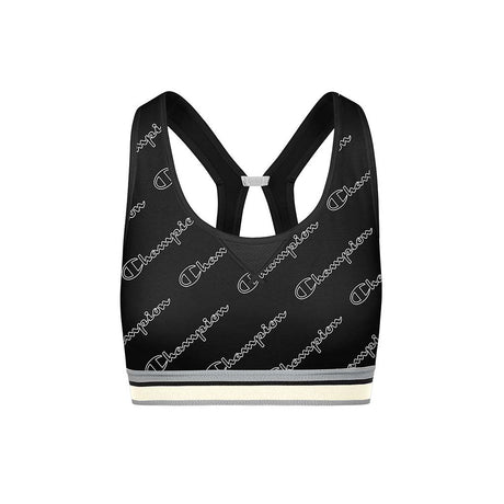 Champion The Authentic Print Sports Bra Metallic Logo black