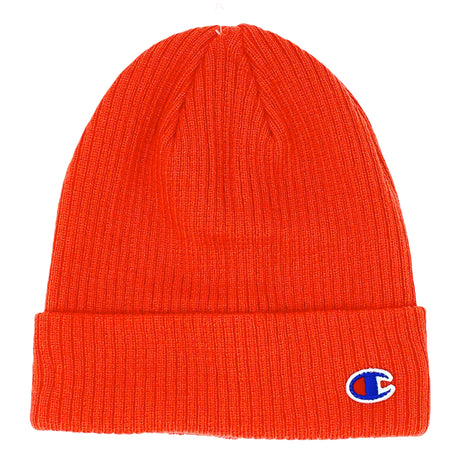 Champion C Logo Tuque en tricot à revers - Orange