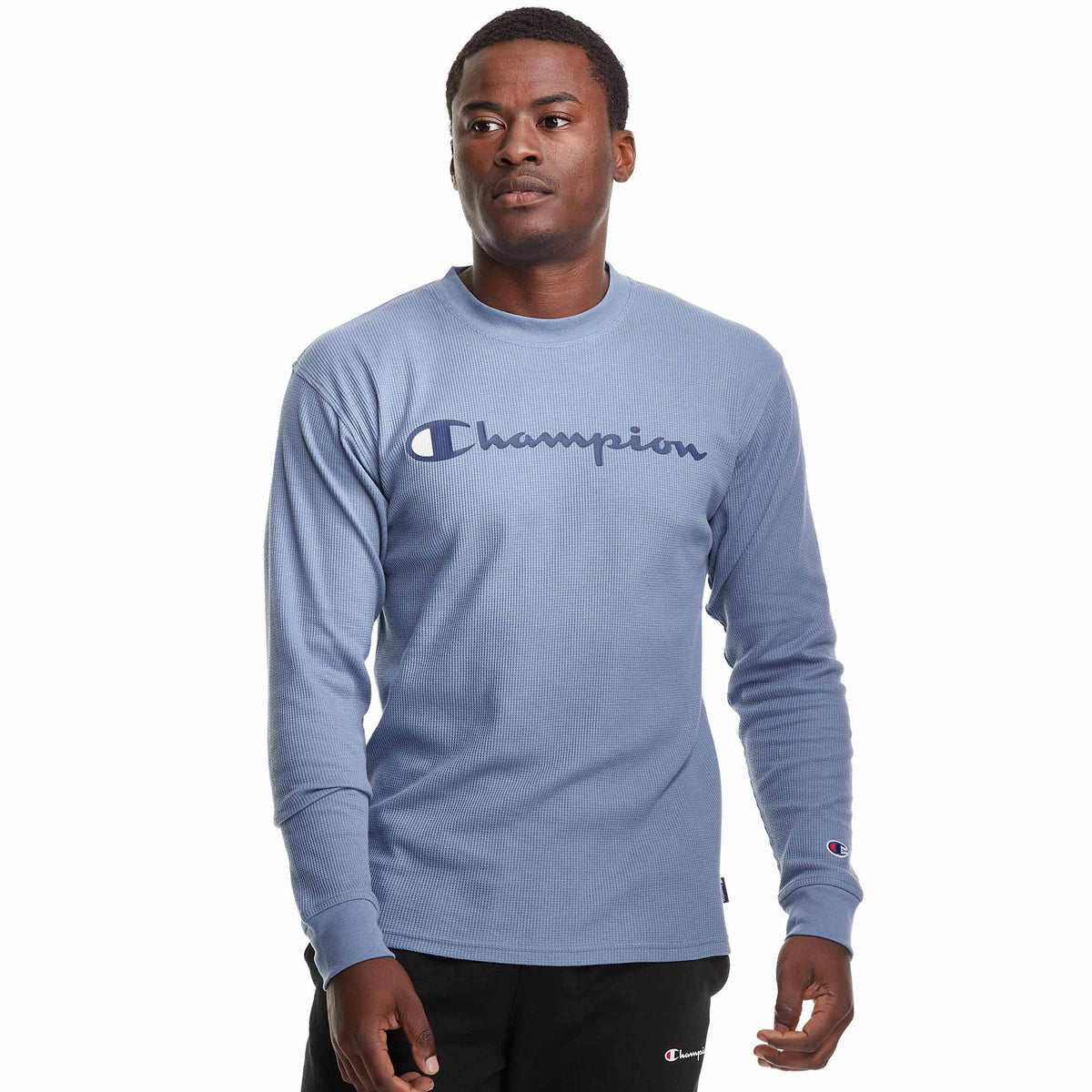 Champion Waffle Long Sleeve Tee chandail à manches longues - Wildflower Pale Blue