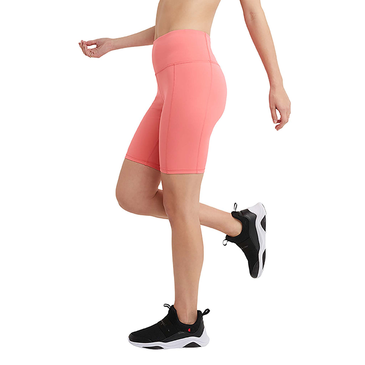 Champion Absolute Eco Bike Short de style cuissard femme pink peach lateral