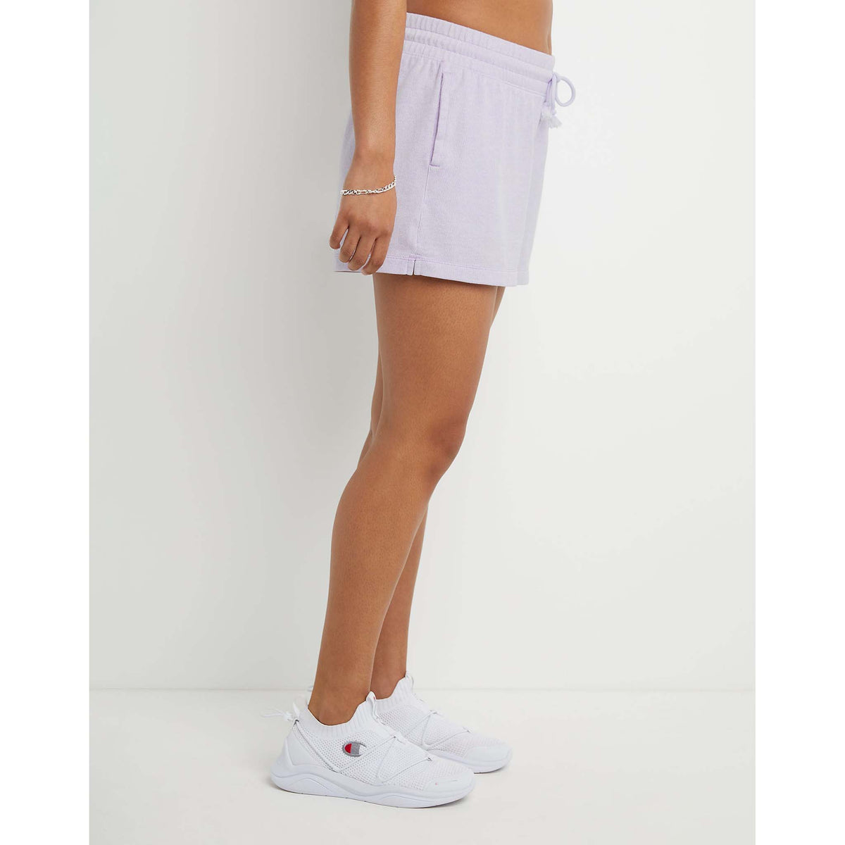 Champion Middleweight 3-inch short de sport pour femme lilas chiné lateral