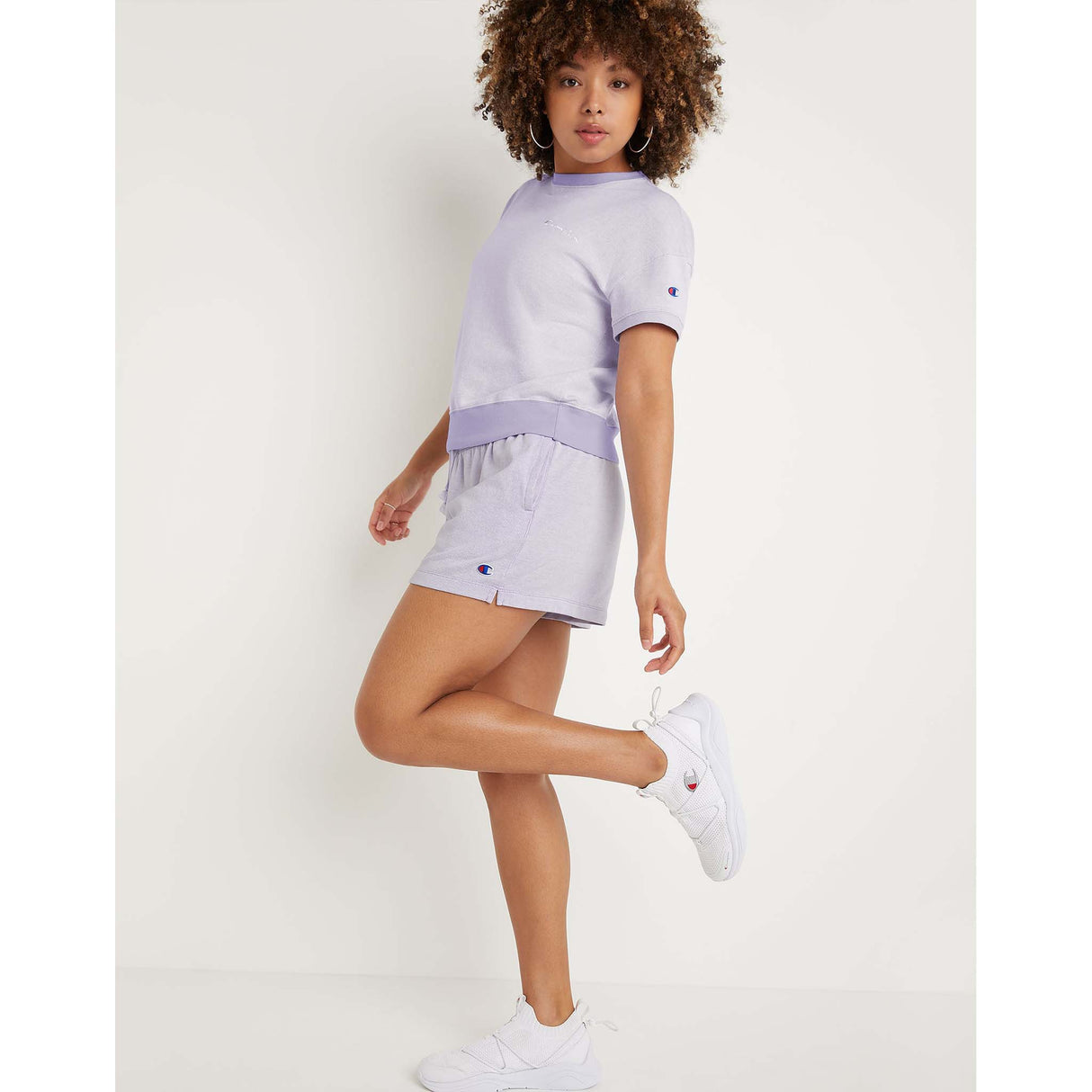 Champion Middleweight 3-inch short de sport pour femme lilas chiné live