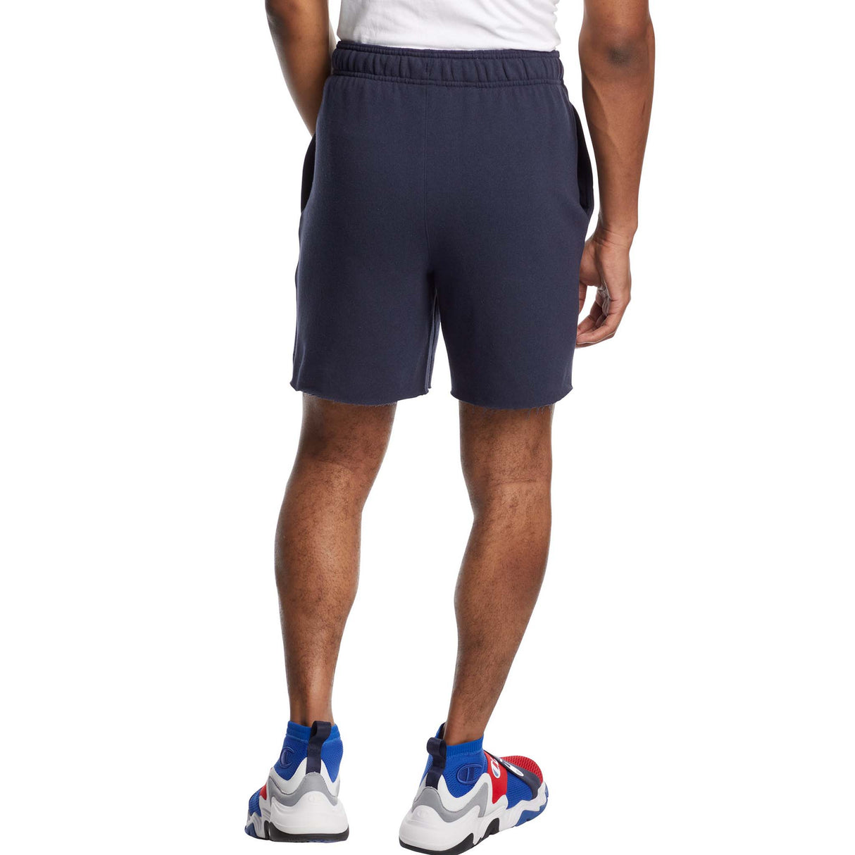 Champion 7-Inch Powerblend Fleece Short marine homme dos