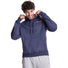 Champion Powerblend Graphic Hoodie sweatshirt classic sky blue