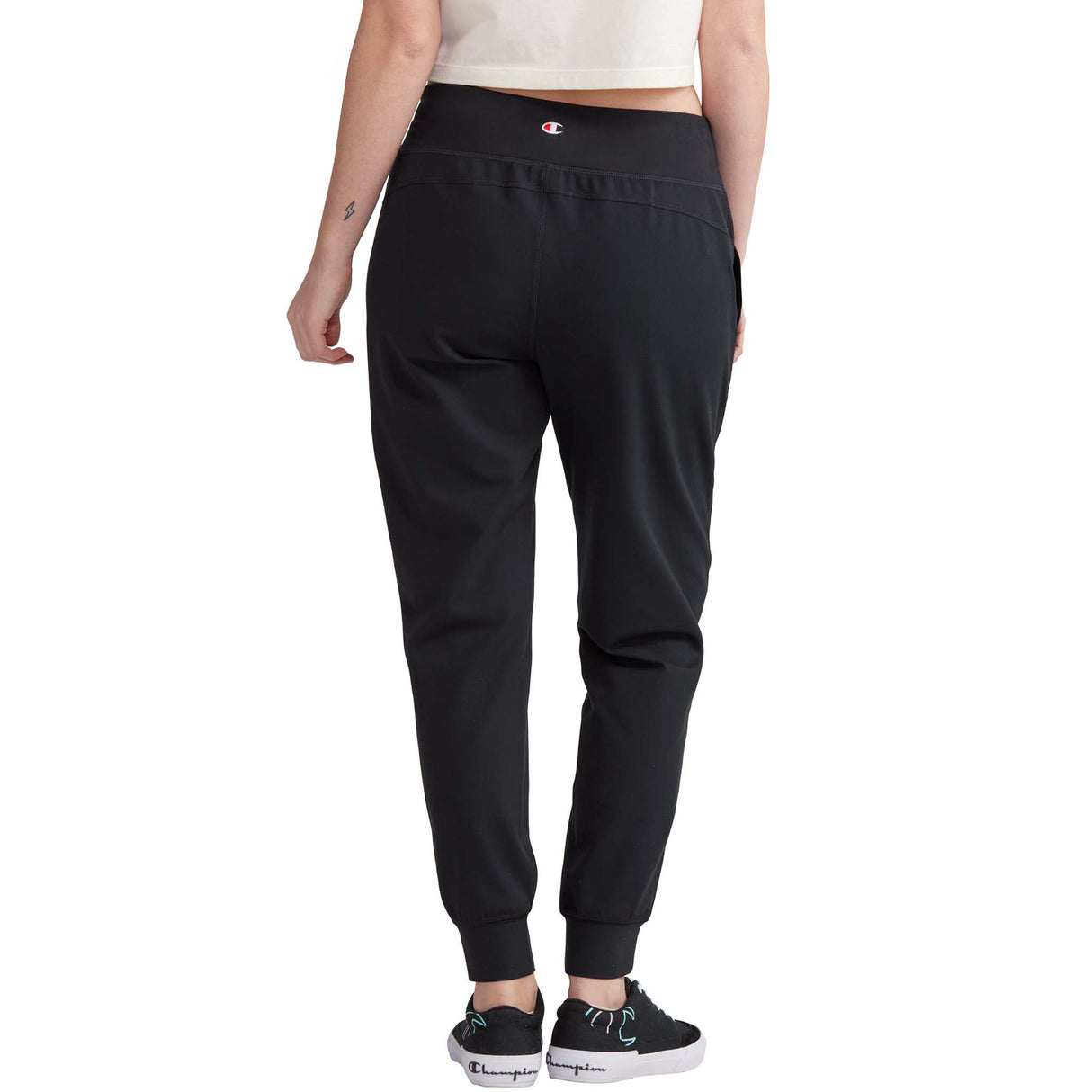 Champion Soft Touch Eco Jogger pant noir femme dos