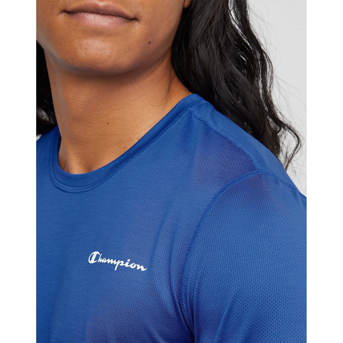 Champion Sport Tee bright royal homme detail