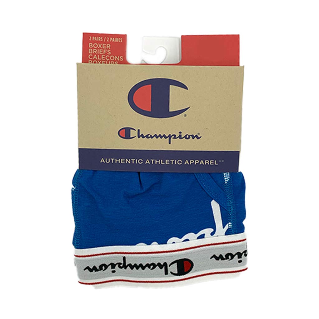 Champion Boxer Champion C Script et Logo pour homme en paire