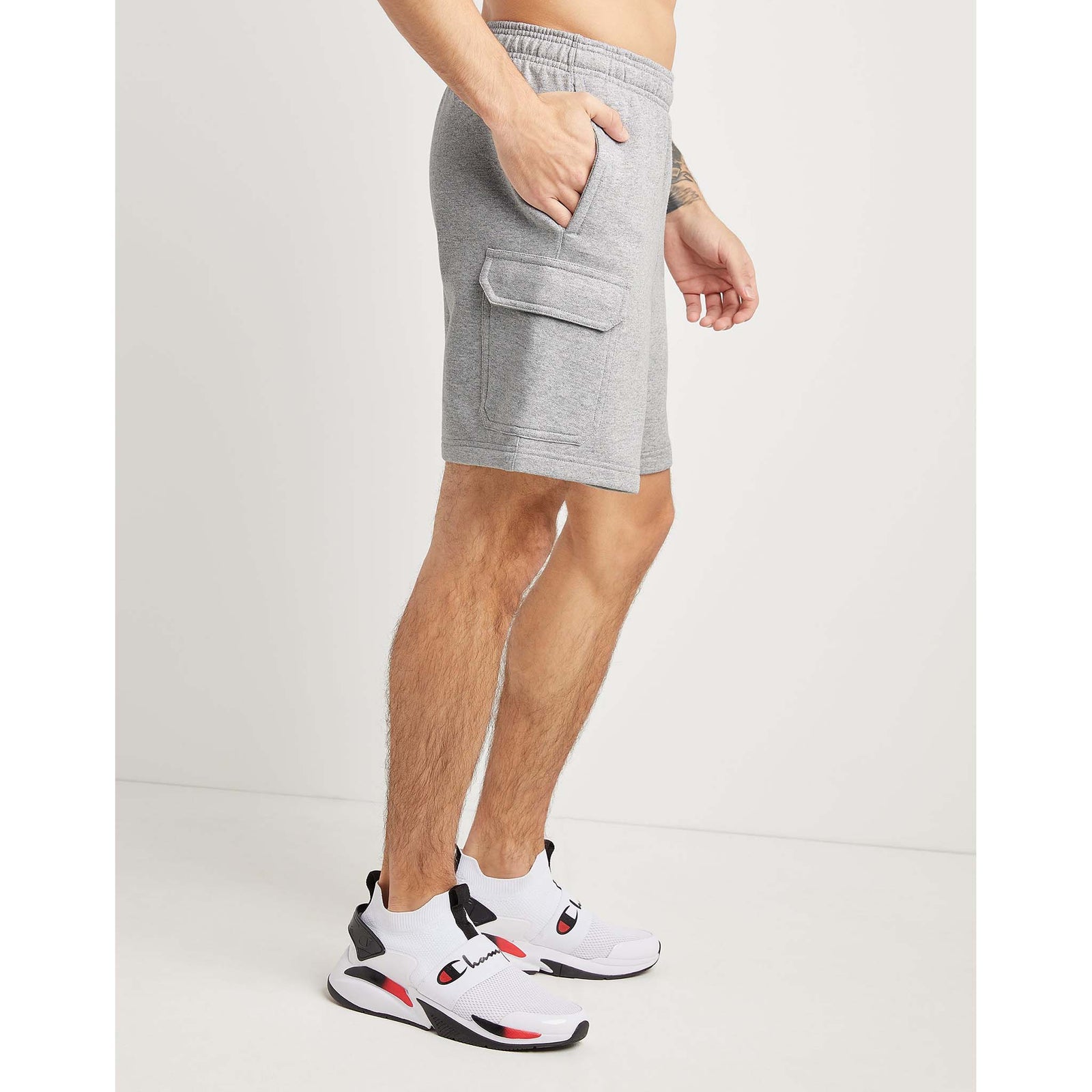 Champion Champion 8-Inch Powerblend Cargo Short en molleton pour homme