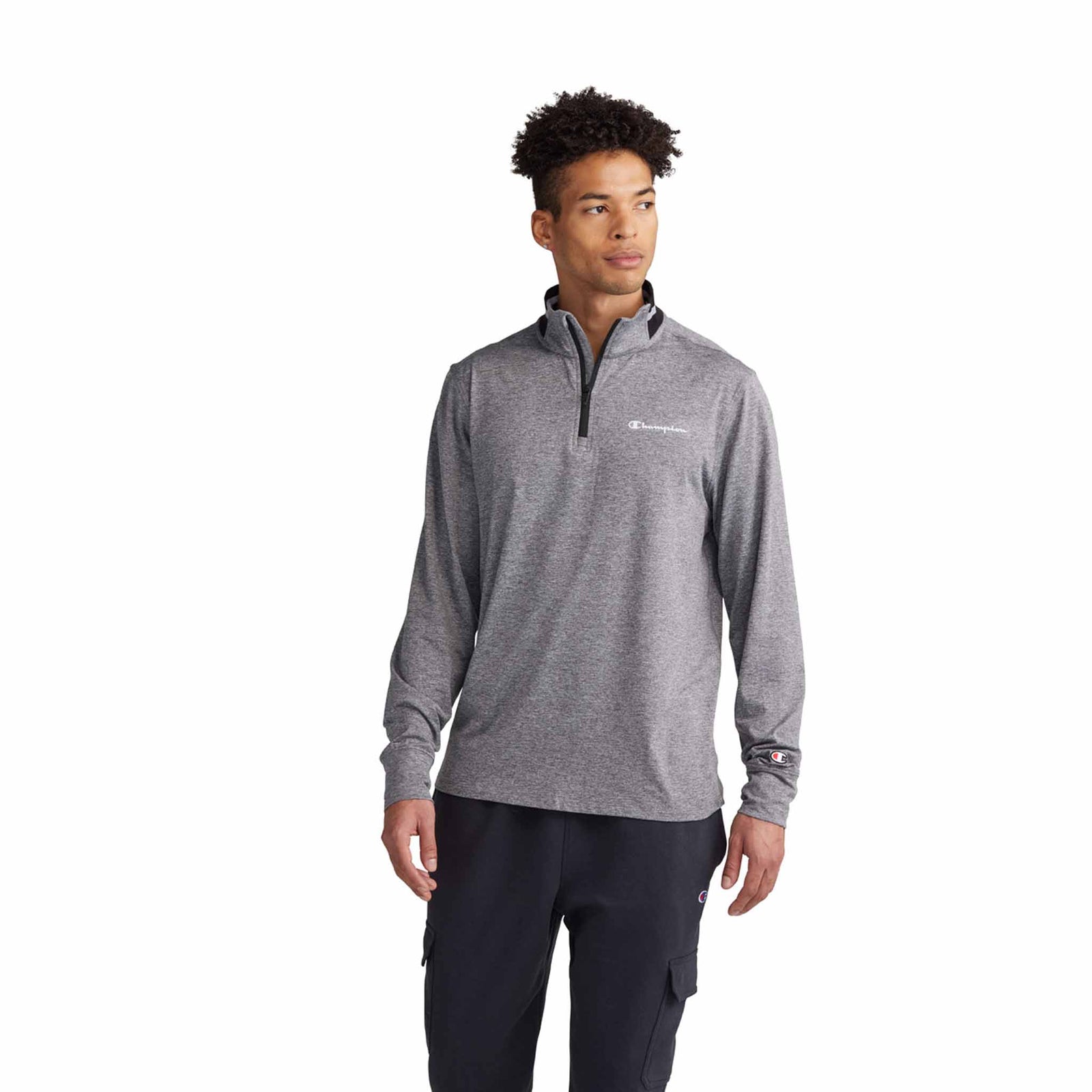 Champion Champion City Sport 1/4 zip script logo pour homme