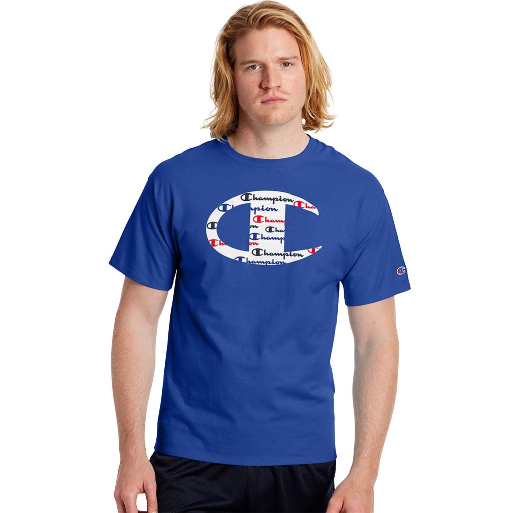 Champion Champion Classic Jersey Ringer Tee Big C Logo T-shirts manches courtes pour homme