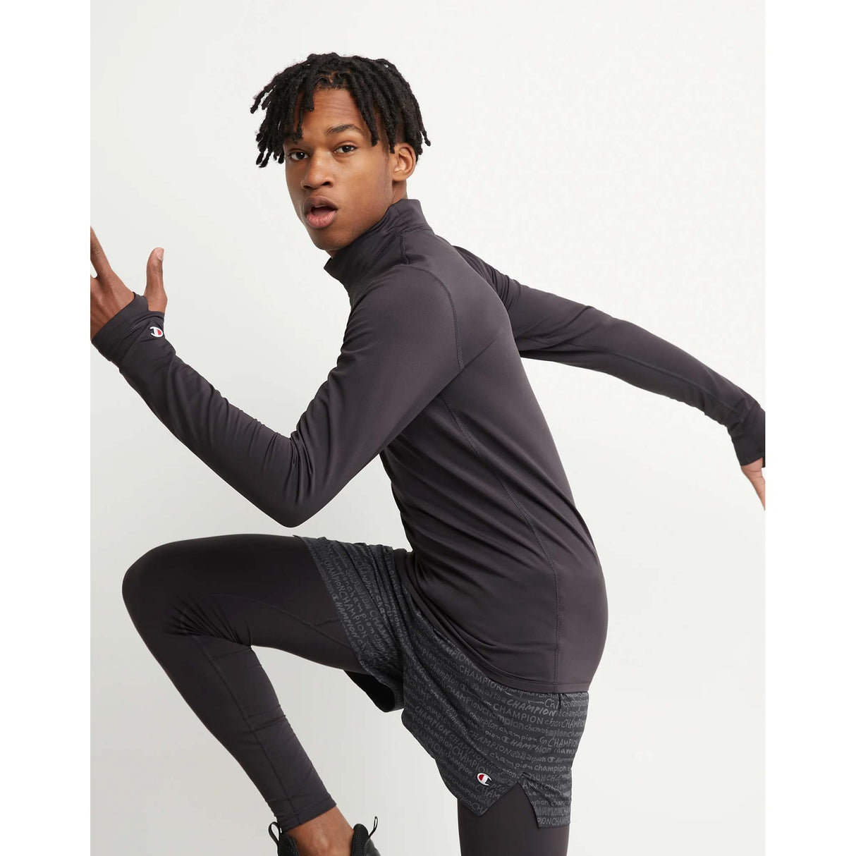 Champion Champion Cold Weather chandail manches longues col montant homme