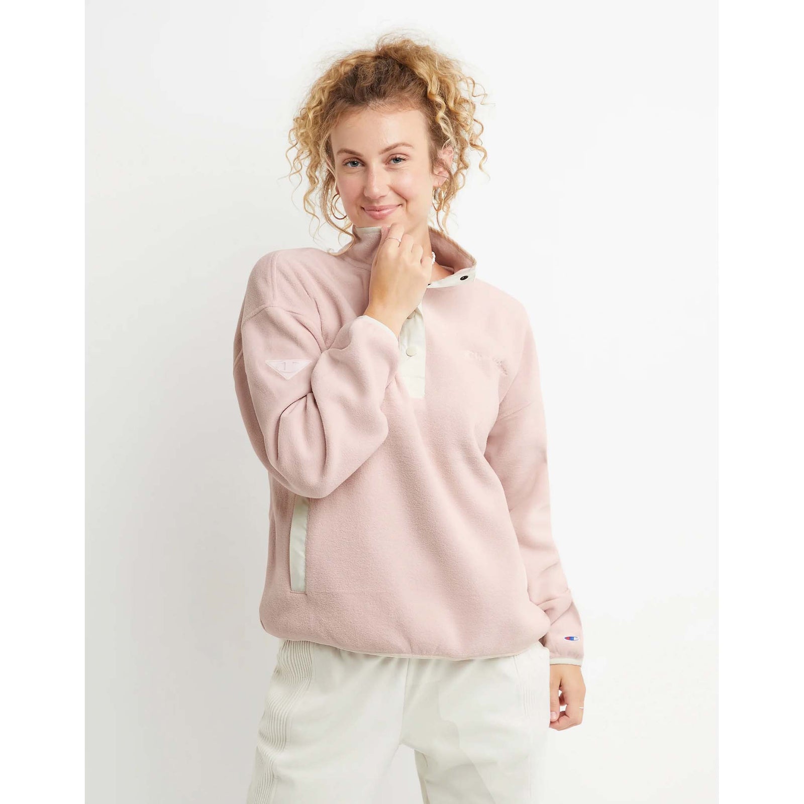 Champion Champion Explorer Fleece Snap Pull-over à demi-fermeture pressionnée femme