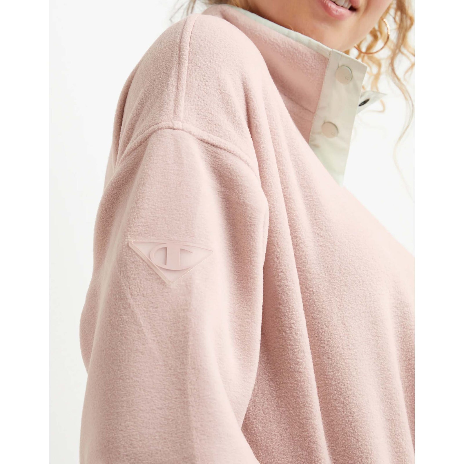 Champion Champion Explorer Fleece Snap Pull-over à demi-fermeture pressionnée femme