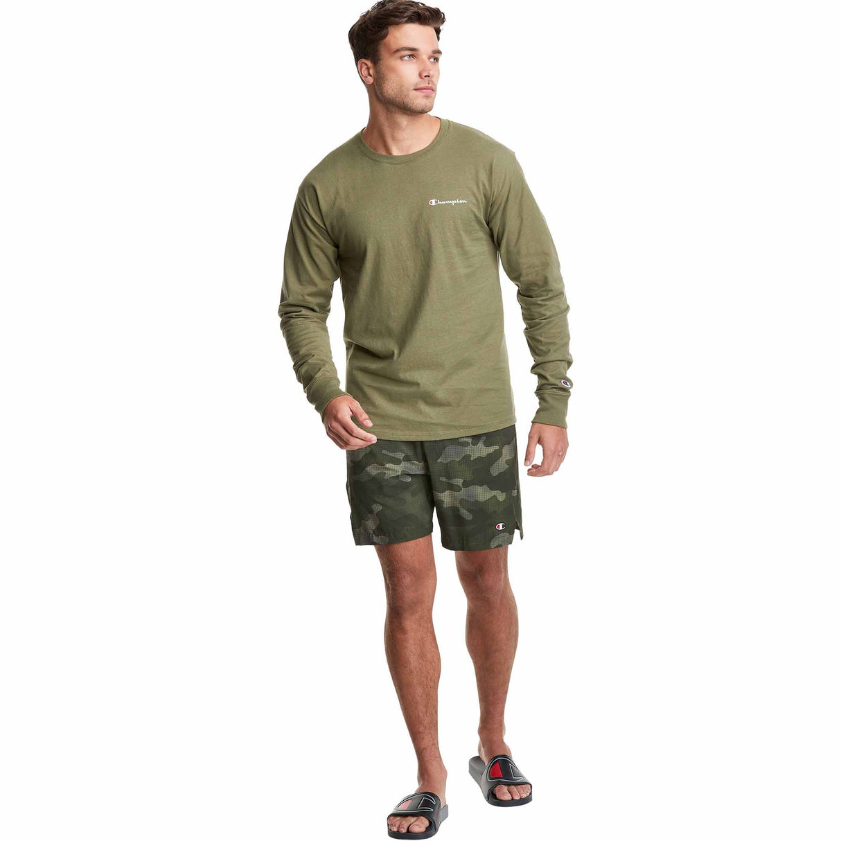 Champion Champion Graphic L/S Small Script Logo t-shirt manches longues homme