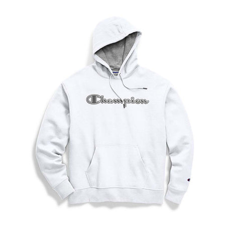 Champion Champion Powerblend Applique Hoodie sweatshirt à capuche avec logo pour homme