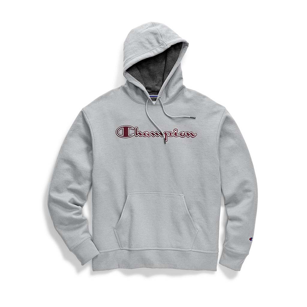Champion Champion Powerblend Applique Hoodie sweatshirt à capuche avec logo pour homme