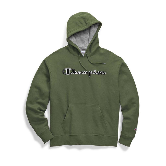 Champion Champion Powerblend Applique Hoodie sweatshirt à capuche avec logo pour homme