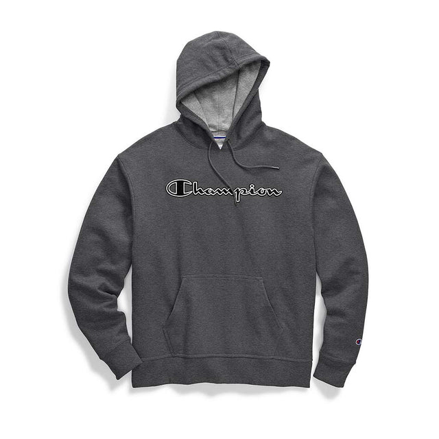Champion Champion Powerblend Applique Hoodie sweatshirt à capuche avec logo pour homme