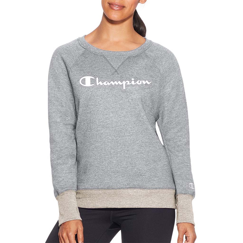 Champion Champion Powerblend Boyfriend Crew Logo chandail molletonné pour femme