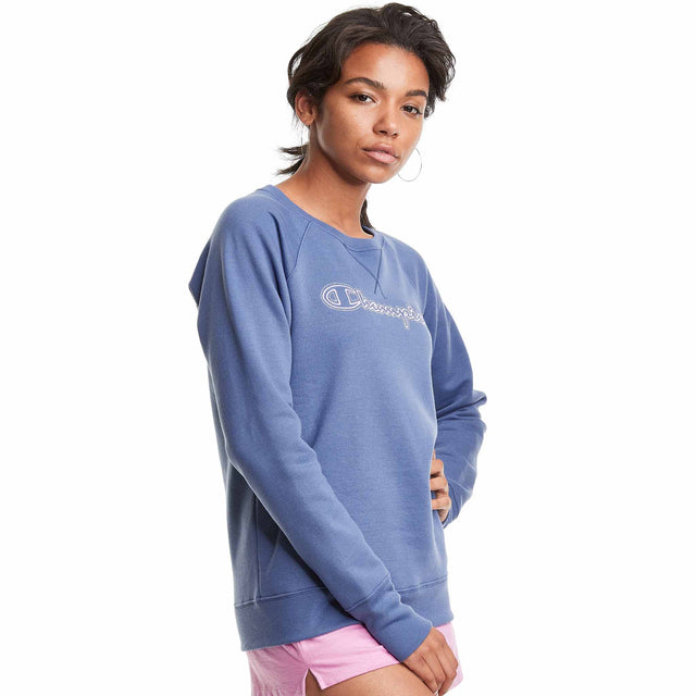 Champion Champion Powerblend Classic Crew Embroidered Logo chandail molletonné pour femme