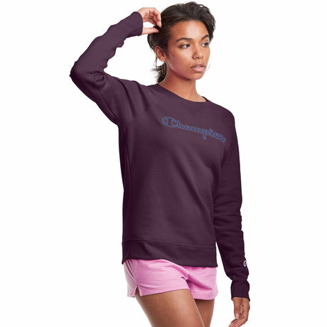 Champion Champion Powerblend Classic Crew Embroidered Logo chandail molletonné pour femme