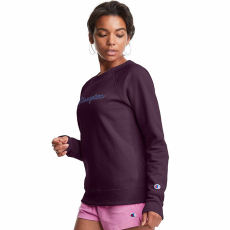 Champion Champion Powerblend Classic Crew Embroidered Logo chandail molletonné pour femme