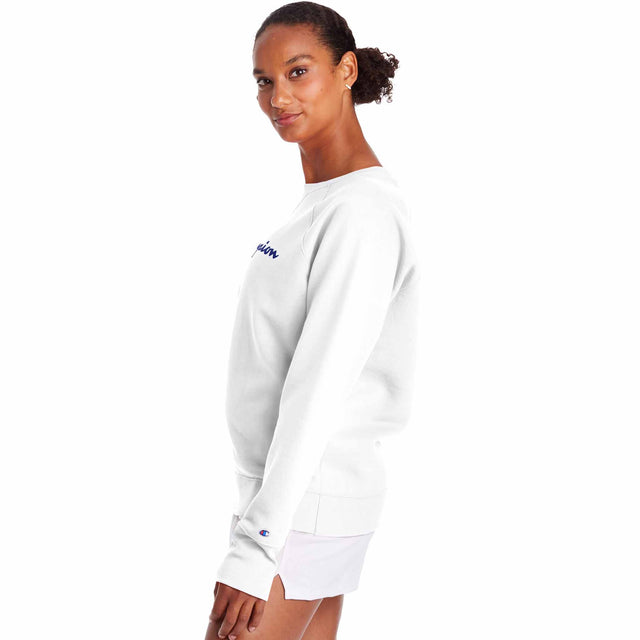 Champion Champion Powerblend Classic Crew Script Logo chandail molletonné pour femme
