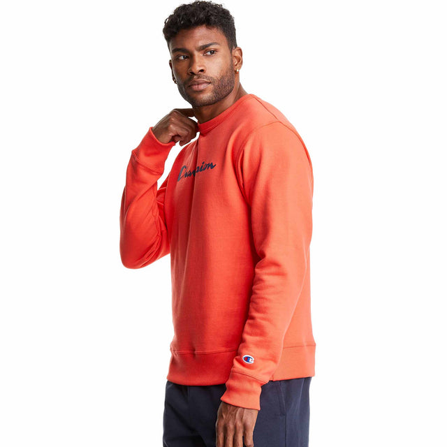 Champion Champion Powerblend Graphic Crew Script Logo sweatshirt pour homme