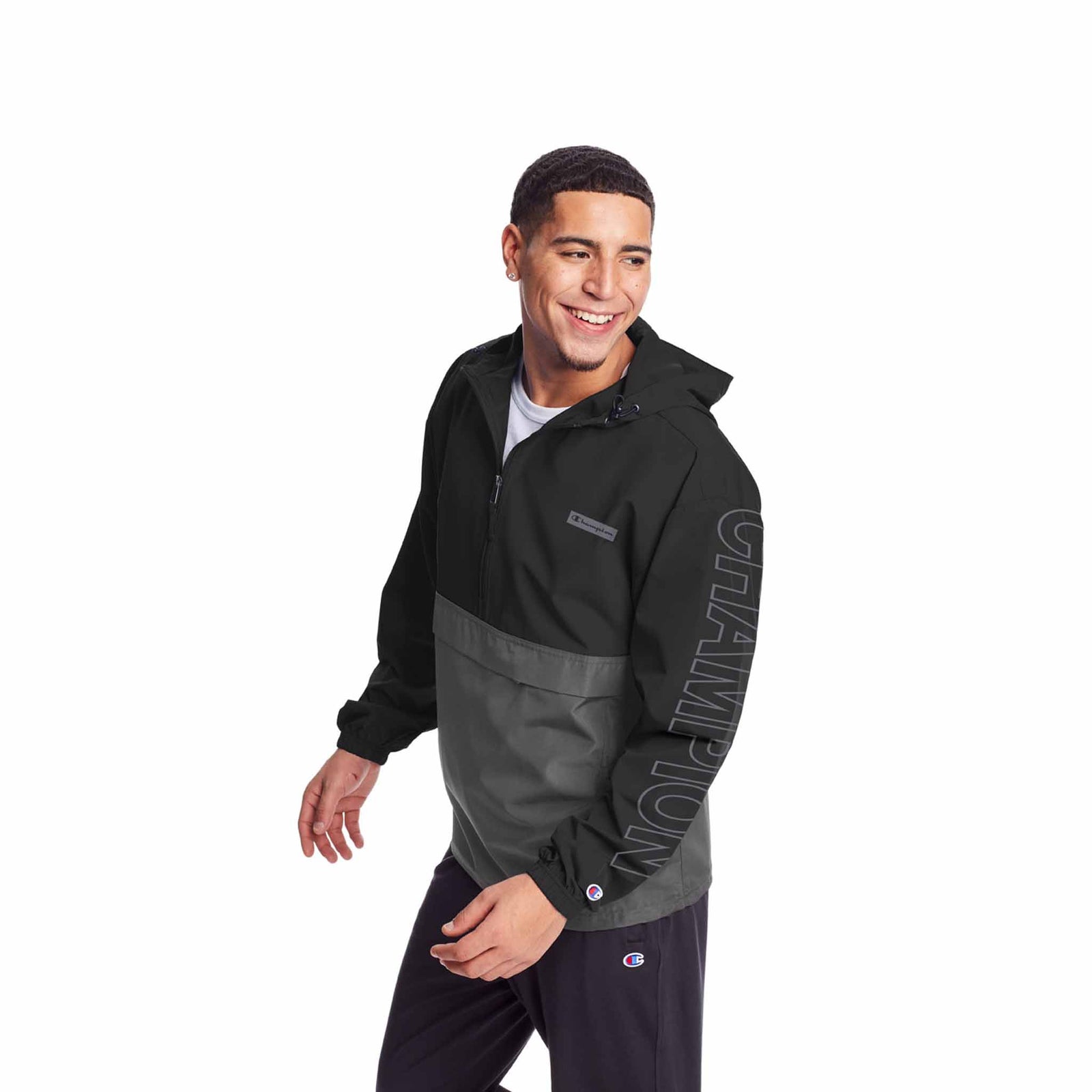 Champion Champion Stadium Colorblock Packable Jacket manteau de pluie à enfiler pour homme