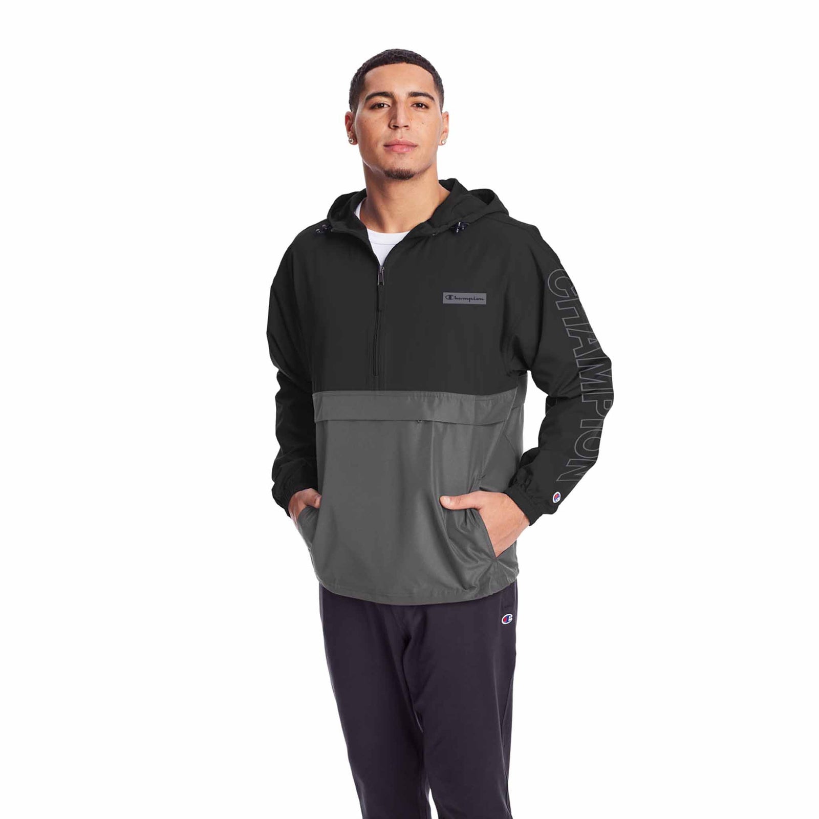 Champion Champion Stadium Colorblock Packable Jacket manteau de pluie à enfiler pour homme