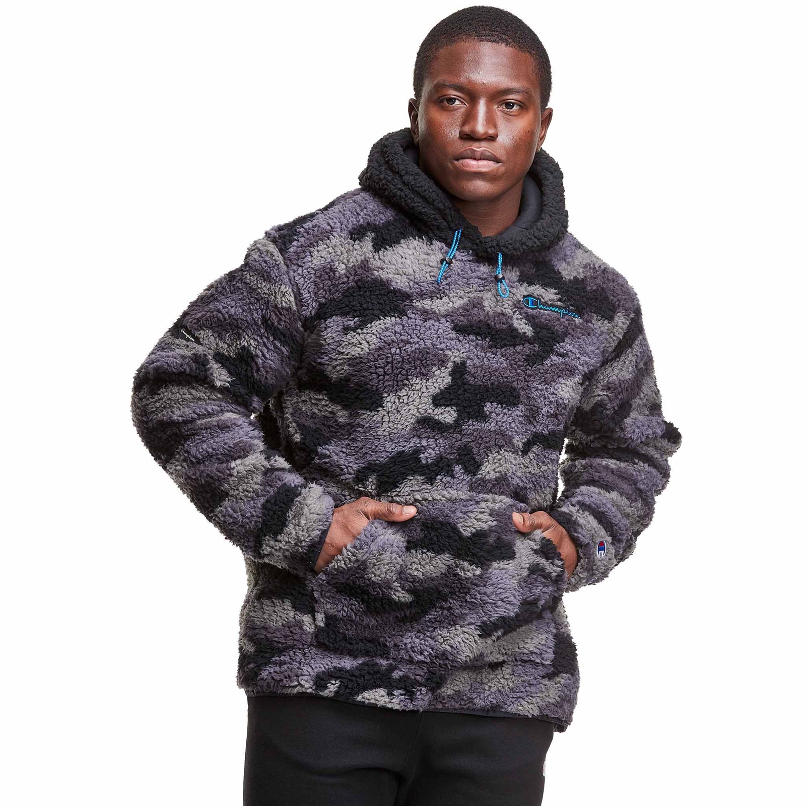 Champion Champion sweatshirt Colorblocked Cozy High Pile AOP Hoodie pour homme