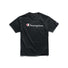 Champion Graphic Jersey Script Logo T-shirt manches courtes pour homme noir