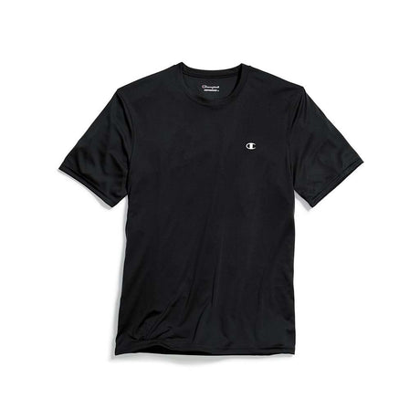 Champion Double-Dry t-shirt manches courtes avec logo brodé pour hommeChampion Double-Dry t-shirt manches courtes noir avec logo brodé pour homme