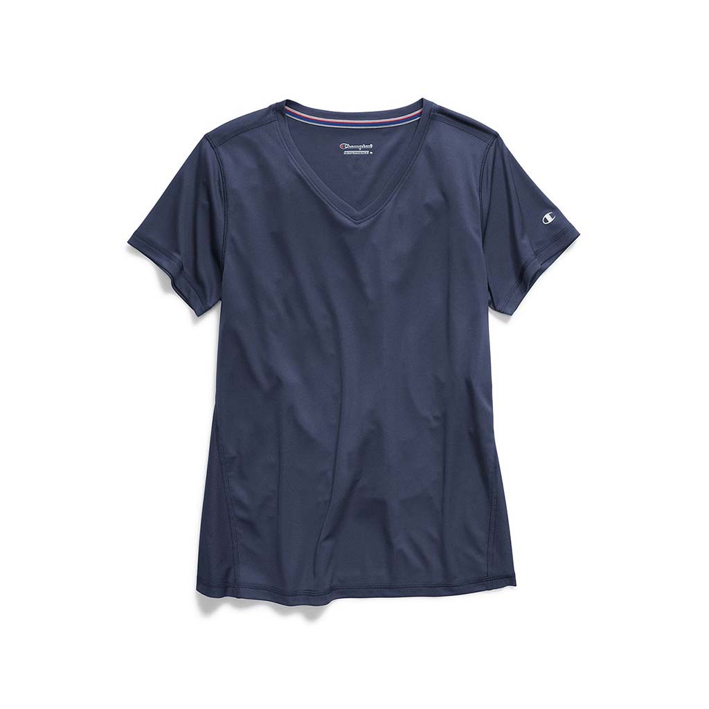 Champion Vapor T-Shirt sport a manches courtes indigo imperial pour femme