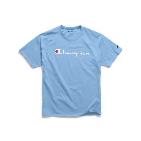 Champion Graphic Jersey Script Logo T-shirt manches courtes pour homme swiss blue