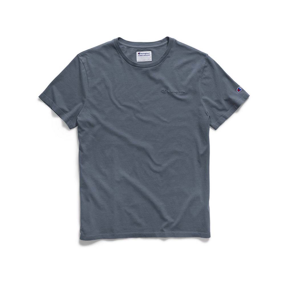 Champion Vintage Dye t-shirt manches courte avec logo brodé pour homme dusted blue