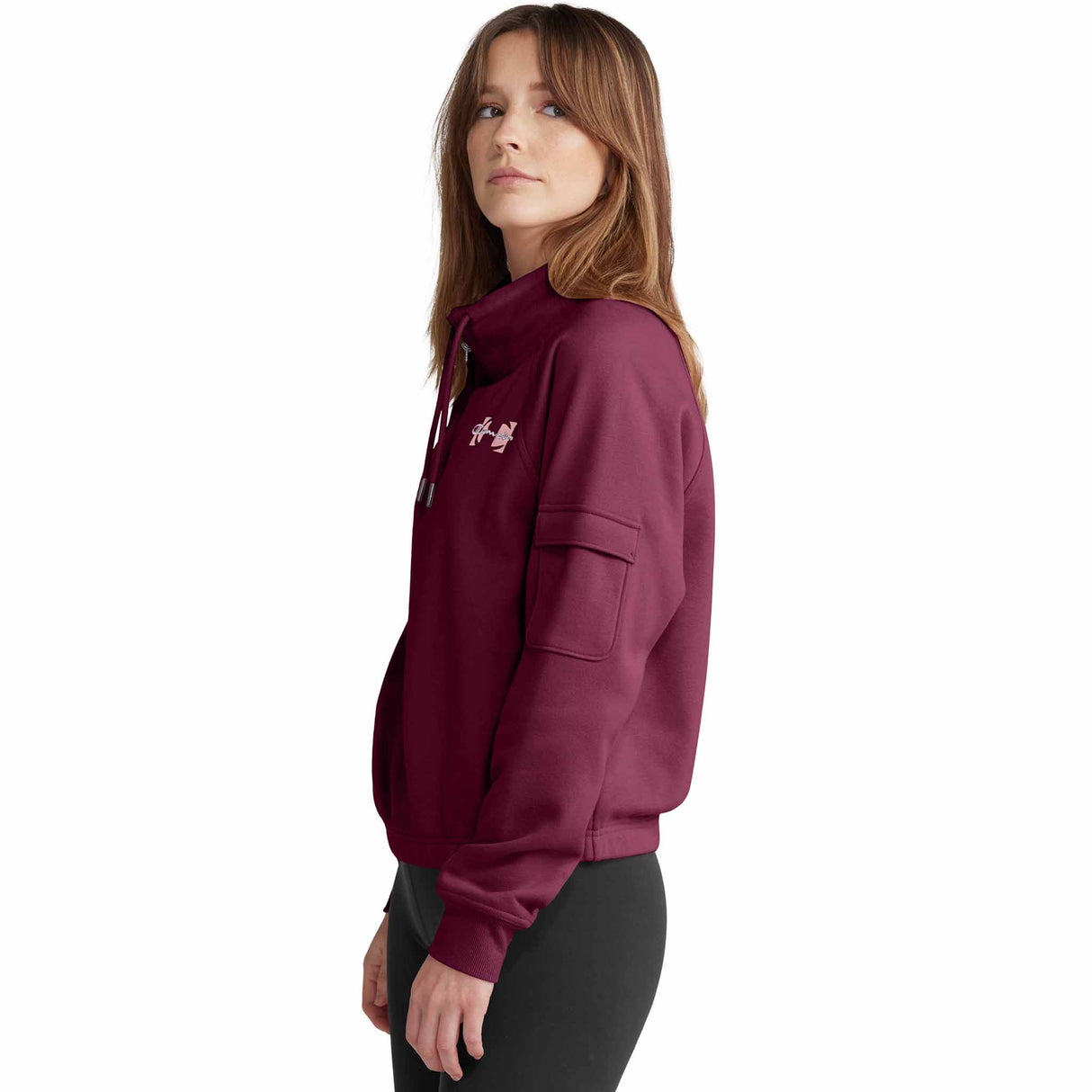 Champion chandail Champion Campus Eco Fleece Mini Zip Mock pour femme