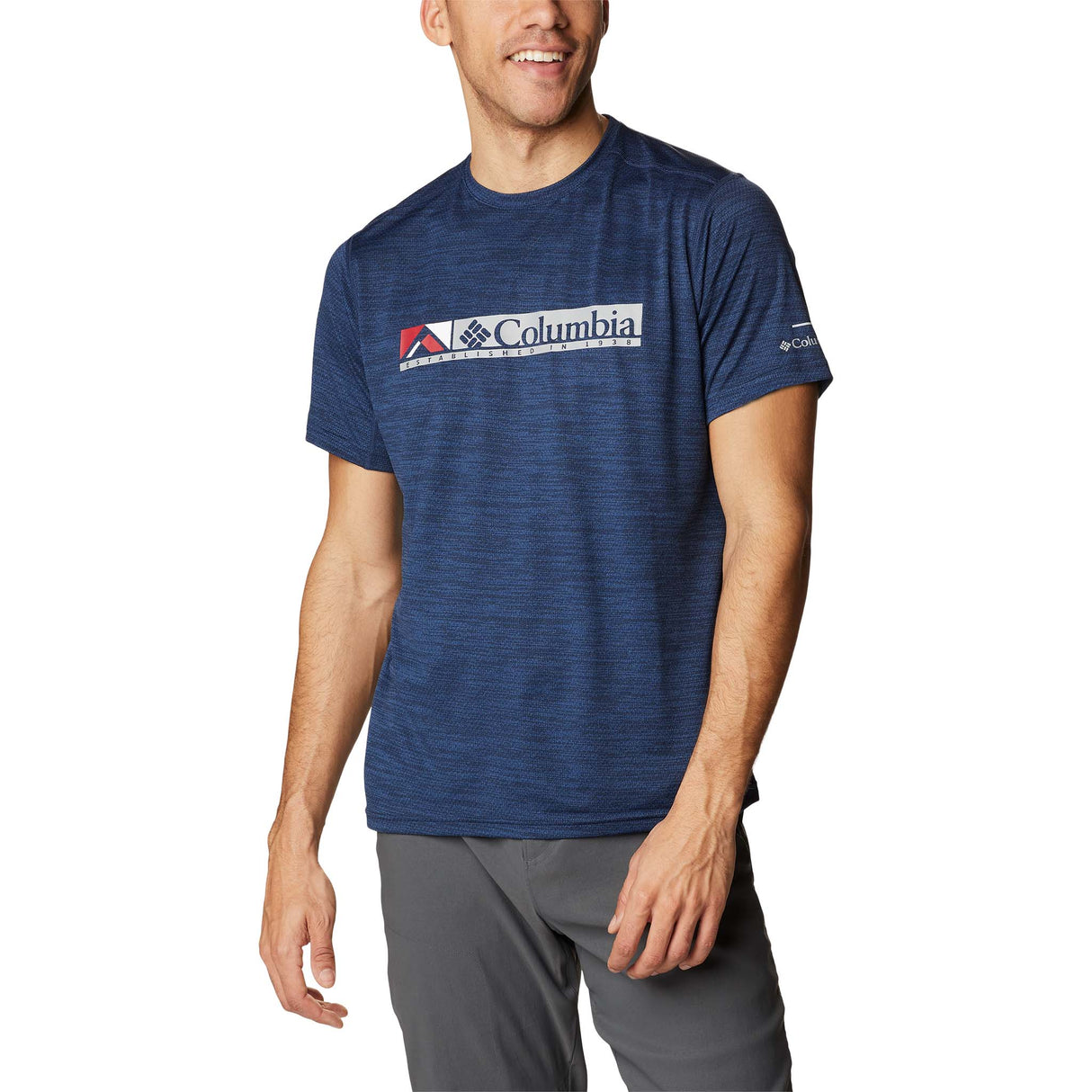 Columbia Alpine Chill Zero Graphic T-shirt Collegiate Navy homme