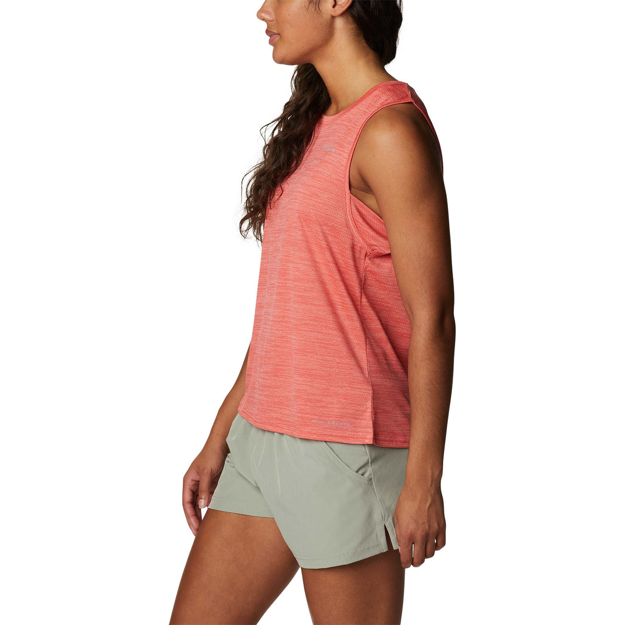 Columbia Alpine Chill Zero Tank camisole sport red hibiscus femme lateral